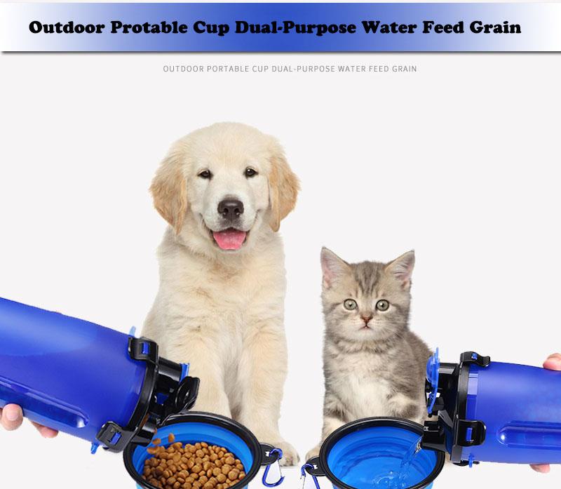 Portable-2-in-1-Pet-Food-Water-Food-Container-with-2-Folding-Silicone-Pet-Bowl-Outdoor-Travel-Dog-Fe-1464189-1
