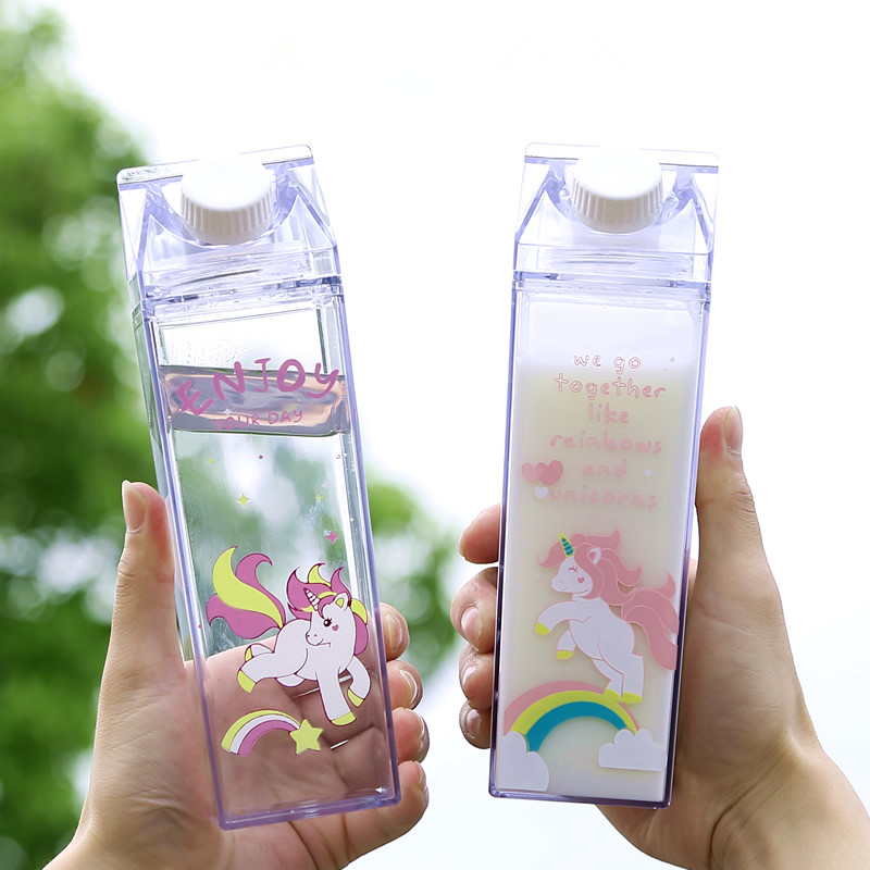 Portable-Cup-Novelty-Milk-Carton-Shaped-Cartoon-Unicorn-Printed-Water-Bottle-1349631-3