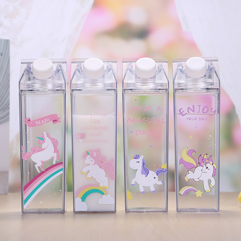 Portable-Cup-Novelty-Milk-Carton-Shaped-Cartoon-Unicorn-Printed-Water-Bottle-1349631-8