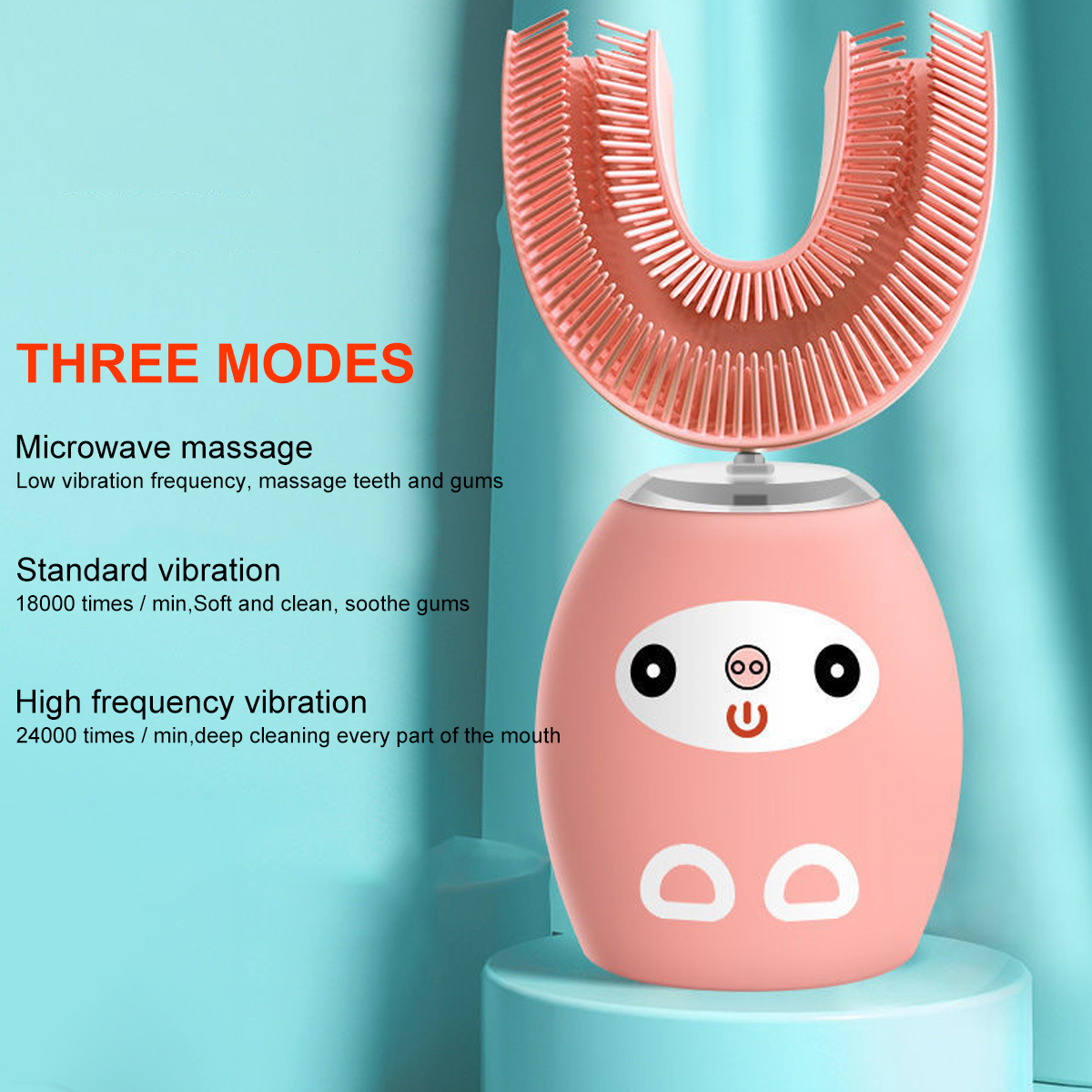 Children-360deg-Silicone-U-shaped-Sonic-Electric-Toothbrush-Intelligent-Charging-IPX7-Waterproof-Por-1845729-4