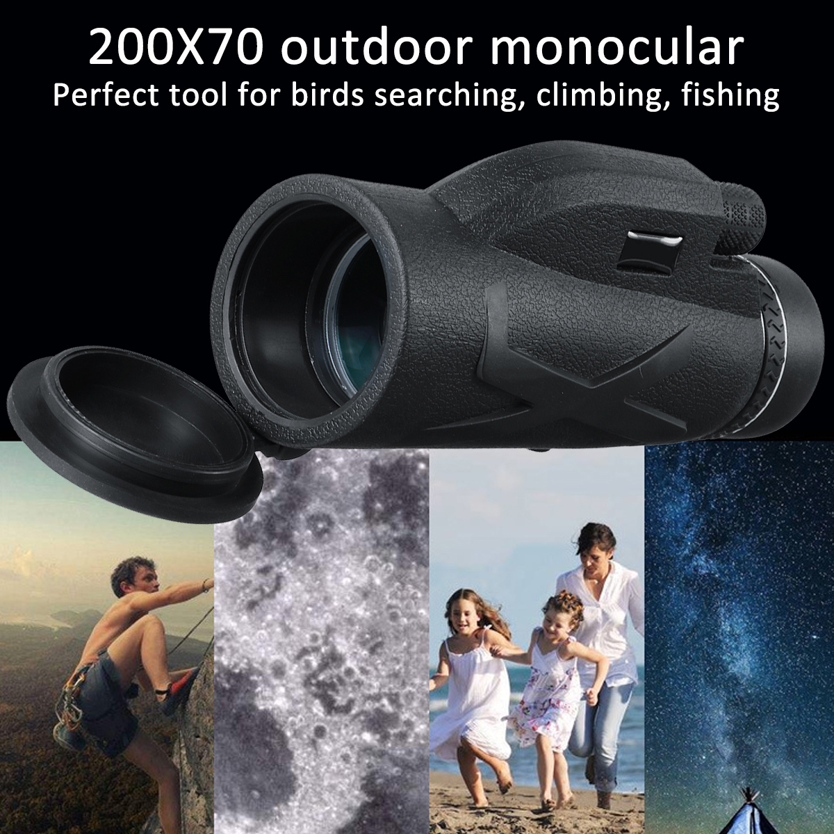 200X70-HD-Monocular-Universal-Optical-Telescope-Waterproof-Low-Night-Vision-with-Tripod-Phone-Clip-1836667-9