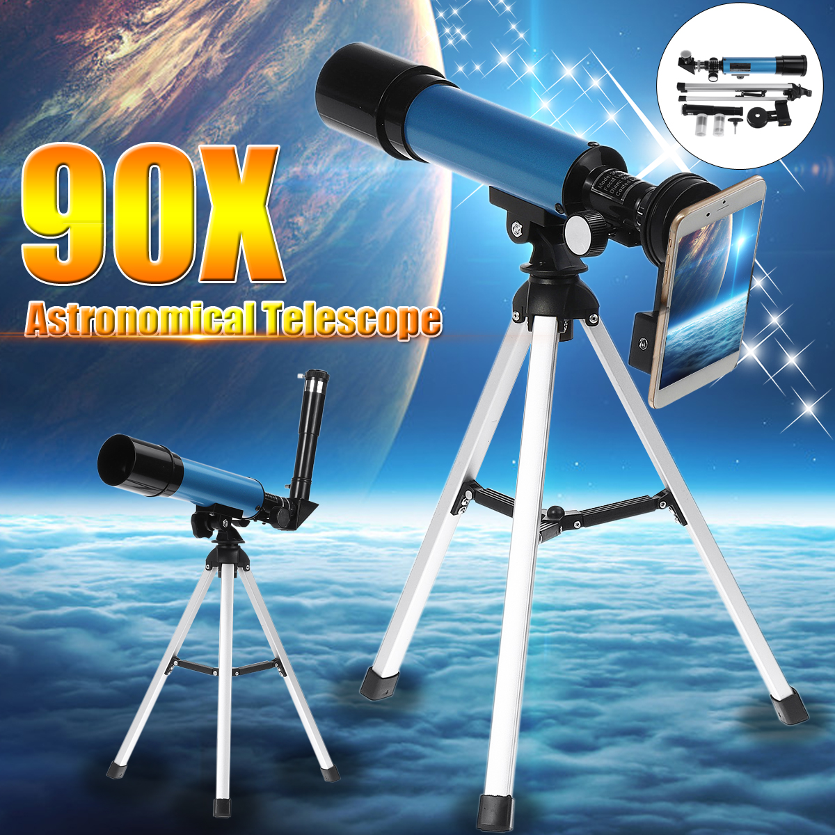 90X-Astronomical-Refractor-Telescope-Refractive-Eyepieces-Tripod-For-Kid-Beginner-1797418-2