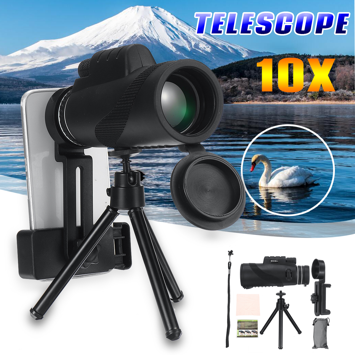 Monocular-Telescope-10X-HD-Outdoor-Optical-Lens-Telescope-Night-Vision-Tripod-Phone-Clip-1672976-1