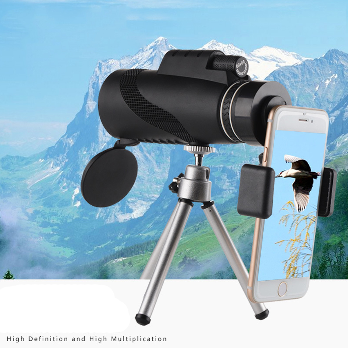 Monocular-Telescope-10X-HD-Outdoor-Optical-Lens-Telescope-Night-Vision-Tripod-Phone-Clip-1672976-2
