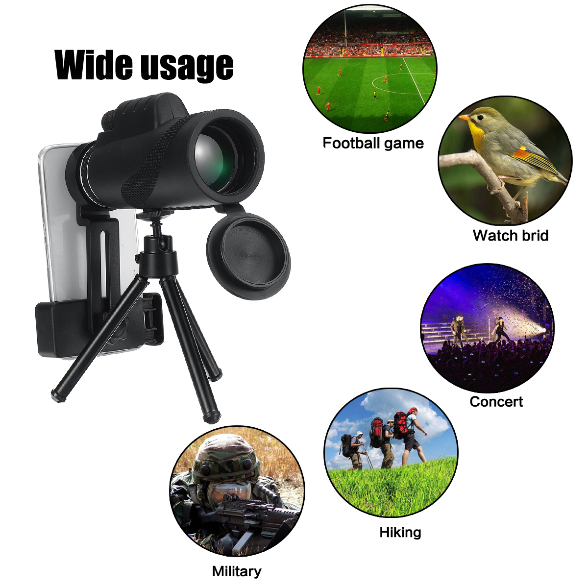 Monocular-Telescope-10X-HD-Outdoor-Optical-Lens-Telescope-Night-Vision-Tripod-Phone-Clip-1672976-5