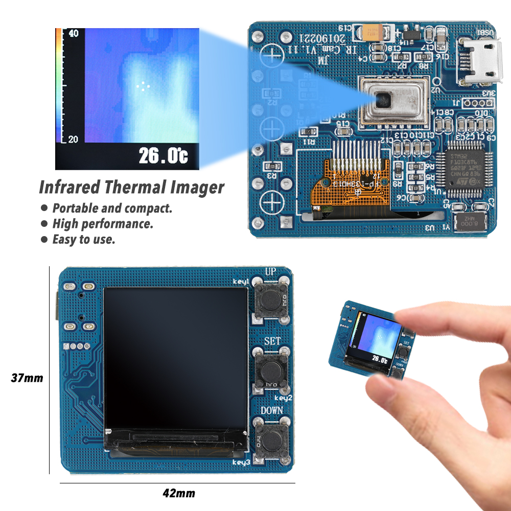 AMG8833-IR-8x8-Infrared-Thermal-Imager-Array-Temperature-Sensor-7M-Farthest-Detection-Distance-1426027-6