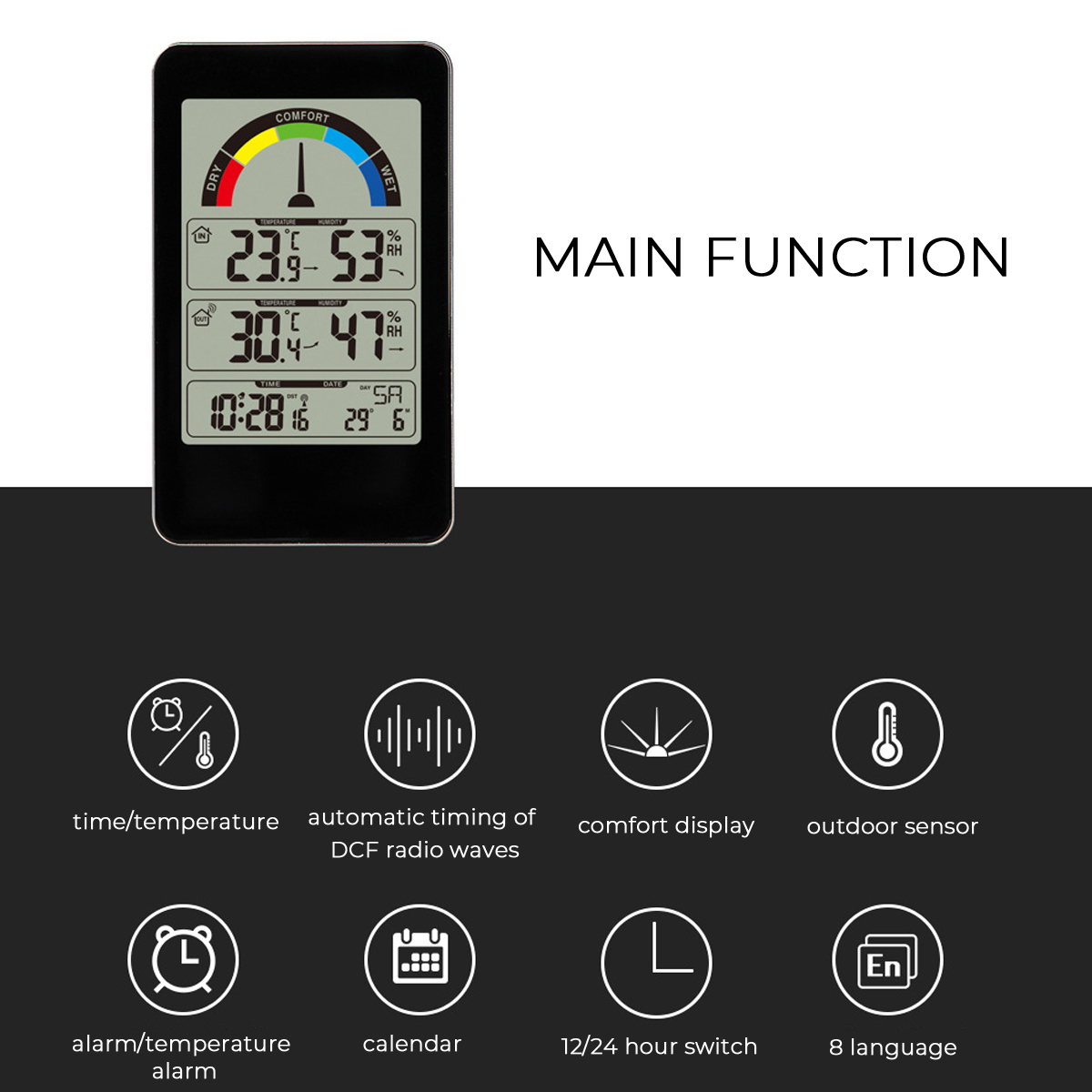 Digital-Indoor-and-Outdoor-Thermometer-Comfort-Indicator-Hygrometer-Temperature-Trend-Electronic-Ala-1509150-2