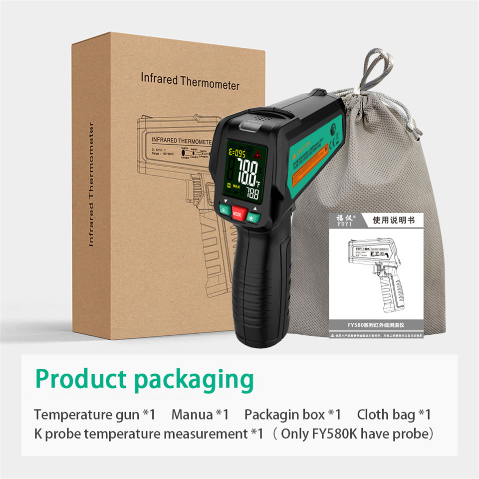 FUYI--50580-Non-Contact-Infrared-Digital-Thermometer-Laser-Handheld-IR-Temperature-Meter-With-K-Type-1758525-27
