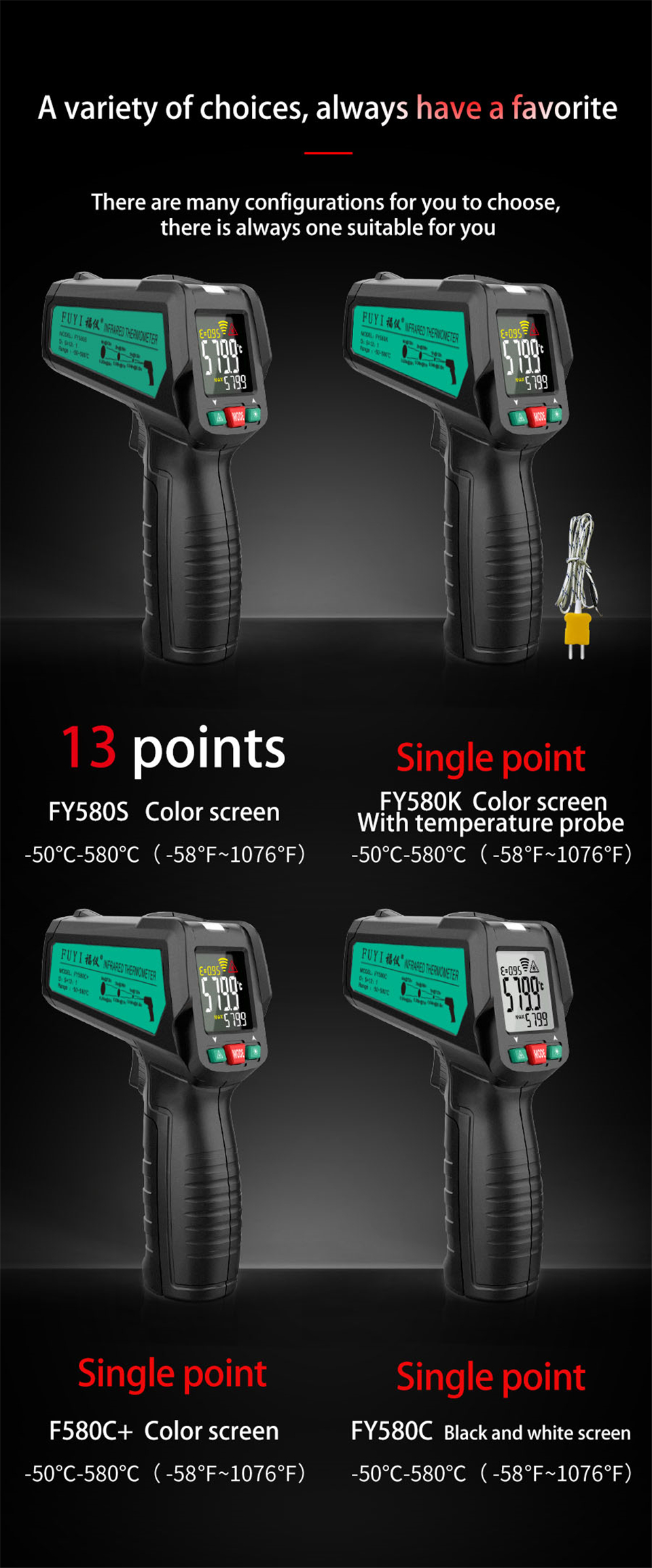 FUYI--50580-Non-Contact-Infrared-Digital-Thermometer-Laser-Handheld-IR-Temperature-Meter-With-K-Type-1758525-5