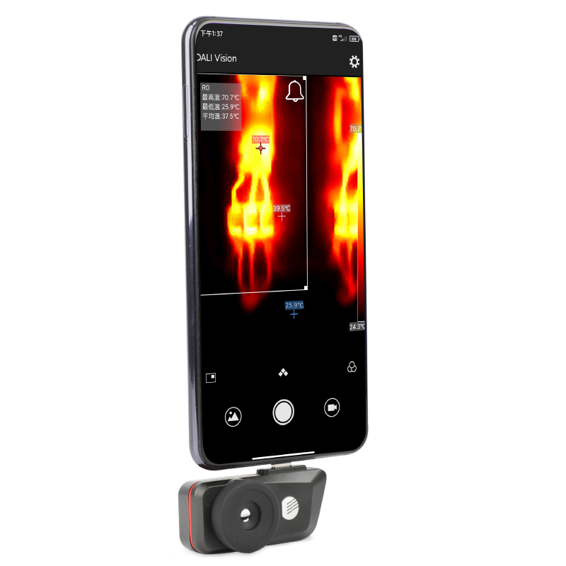 V1-160X120--10300-25Hz-Mobile-Phone-Infrared-Thermal-Imager-Thermometer-IP54-Waterproof-Type-C-Inter-1924673-1