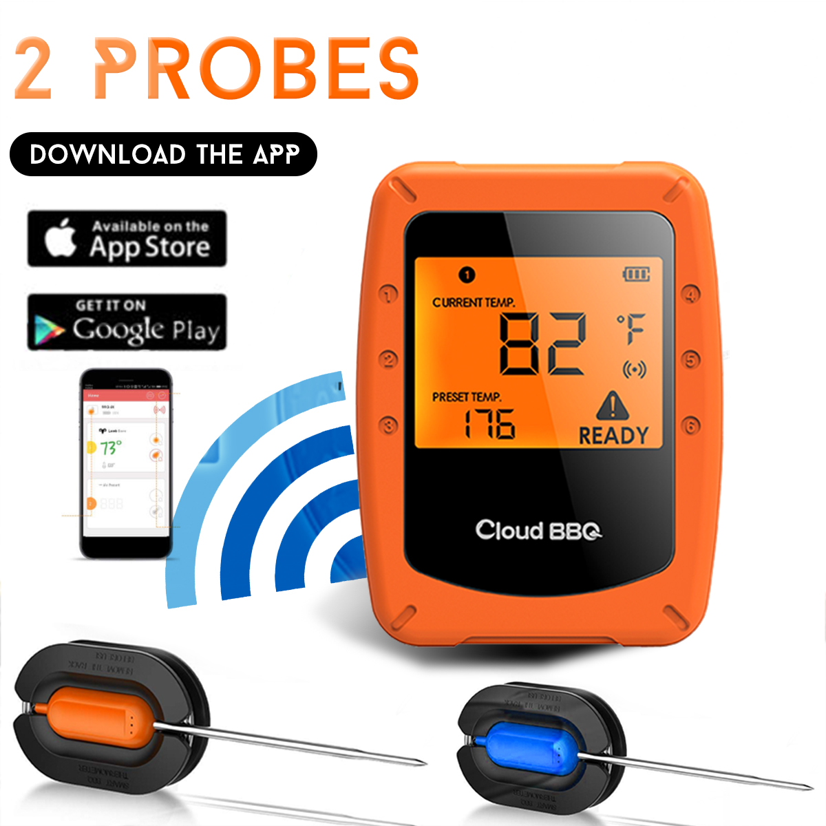 Wireless-Smart-Meat-Thermometer-2-Probes-BluetoothWiFi-For-IOS-Android-Digital-Thermometer-1460917-2