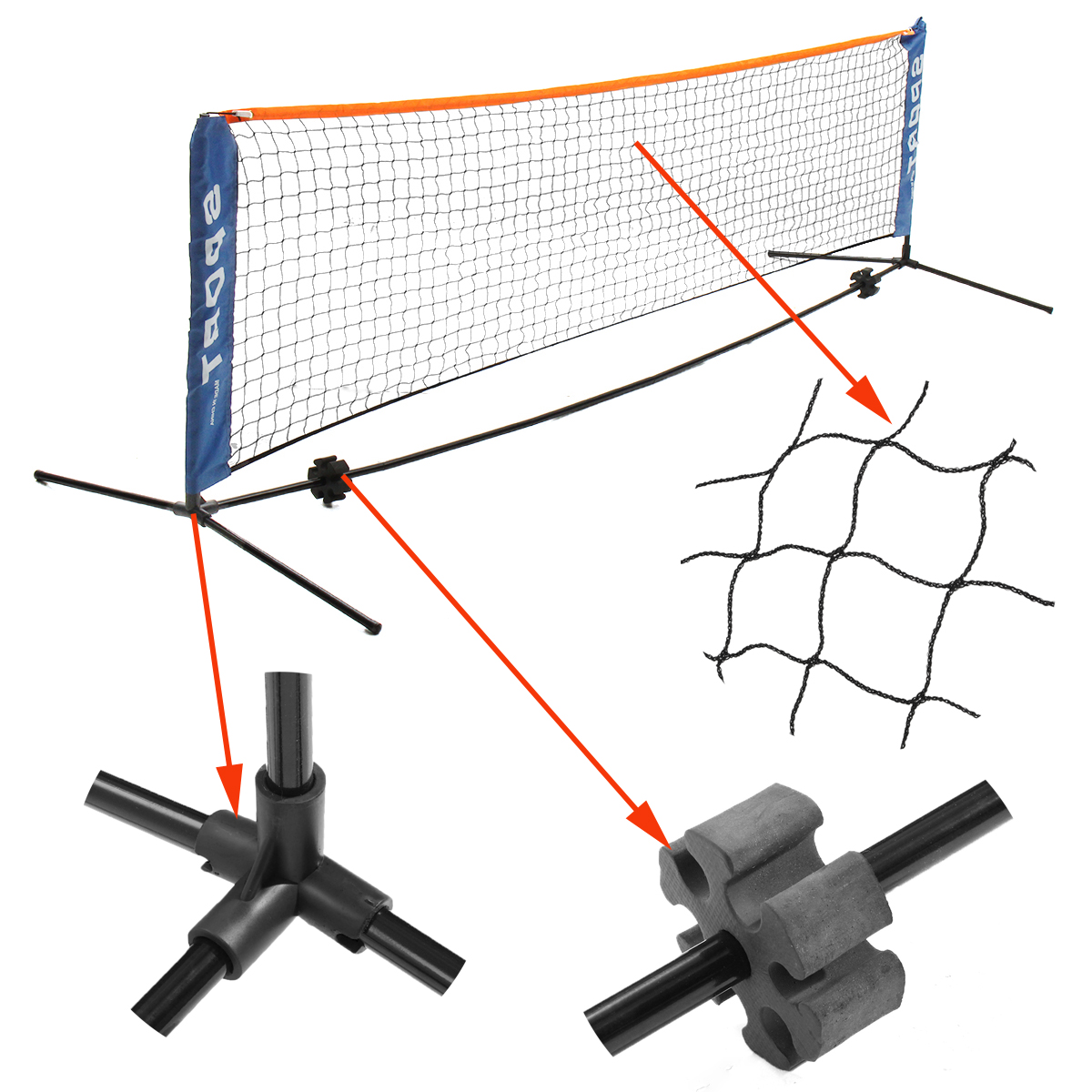 3x085M-Tennis-Net-Standard-Steel-Cable-Badminton-Volleyball-Training-Net-Team-Sport-Net-Frame-with-S-1723822-3