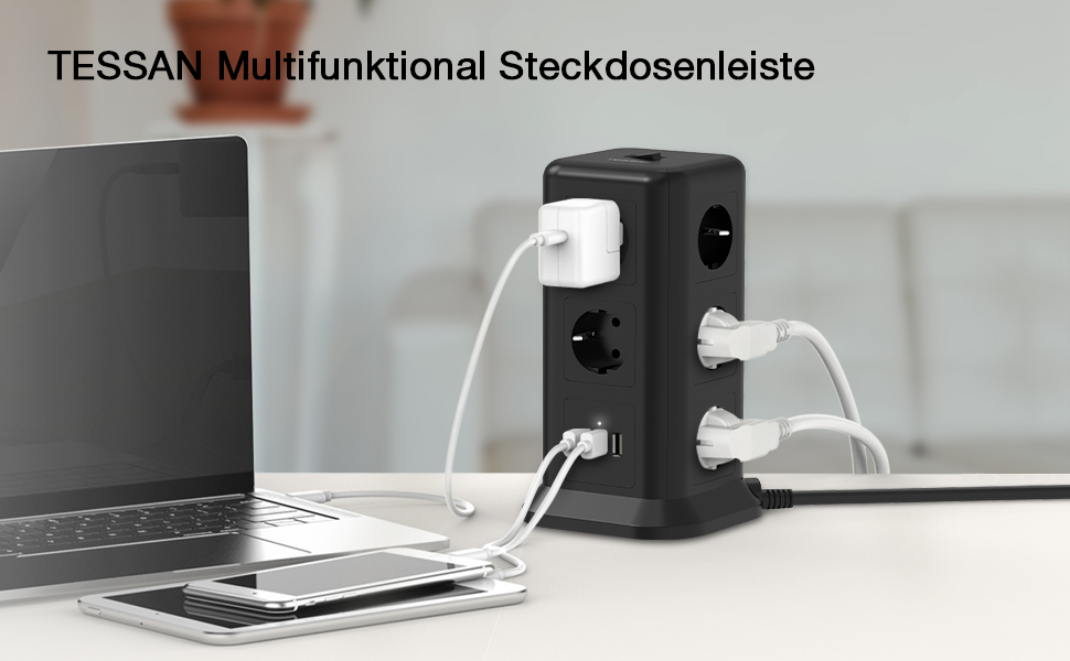 Tessan--TPS01-EU-14-in-1-Multi-Socket-2500W-Power-Strip-with-11-Gang-and-3-USB-Socket-Tower-with-Swi-1936109-1