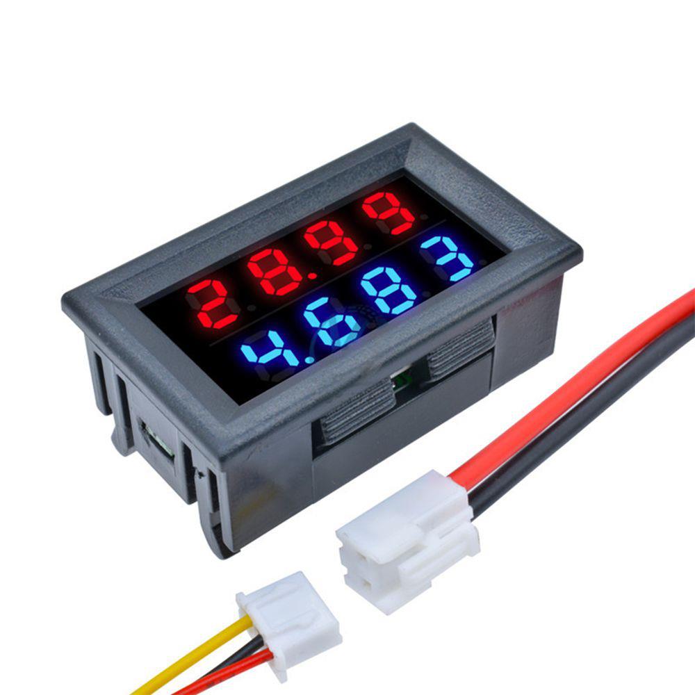 3pcs-DC-100V-10A-028-Inch-Mini-Digital-Voltmeter-Ammeter-4-Bit-5-Wires-Voltage-Current-Meter-with-LE-1470147-1