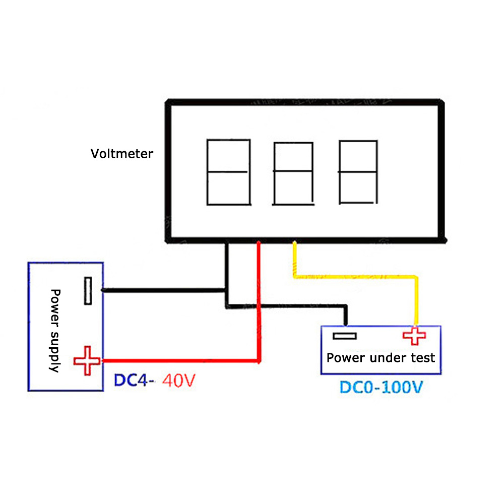 Geekcreitreg-028-Inch-Two-wire-25-30V-Three-wire-0-100500V-Digital-Display-DC-Voltmeter-Adjustable-V-1530256-5