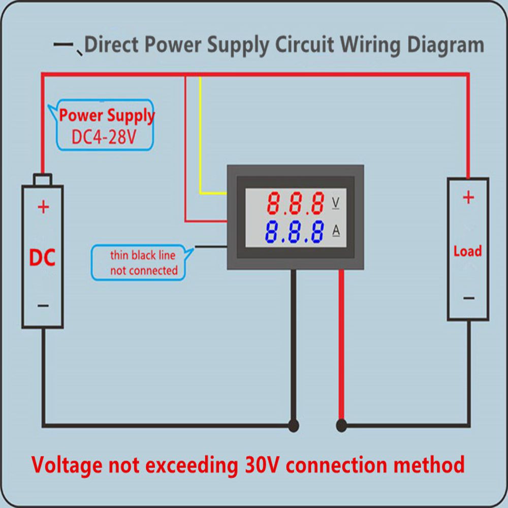 Geekcreitreg-DC-100V-10A-028-Inch-Mini-Digital-Voltmeter-Ammeter-4-Bit-5-Wires-Voltage-Current-Meter-1460060-2