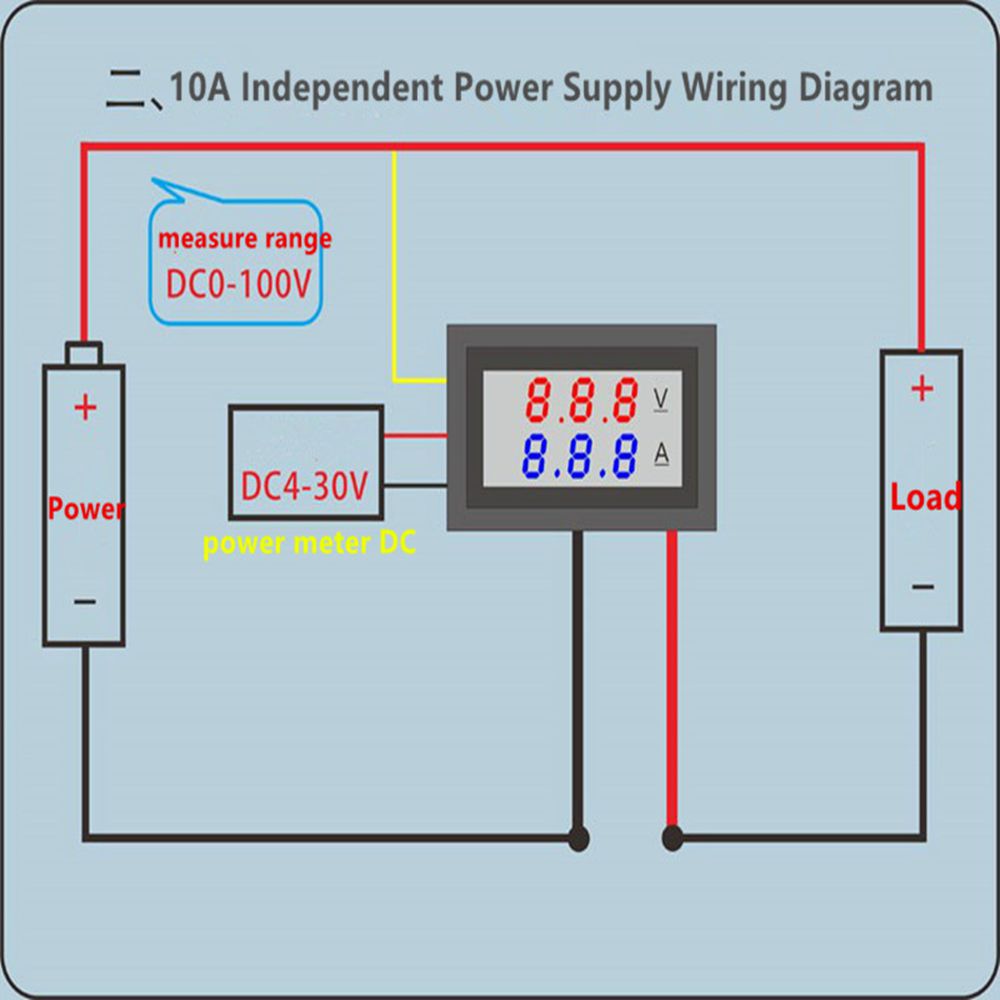 Geekcreitreg-DC-100V-10A-028-Inch-Mini-Digital-Voltmeter-Ammeter-4-Bit-5-Wires-Voltage-Current-Meter-1460060-3