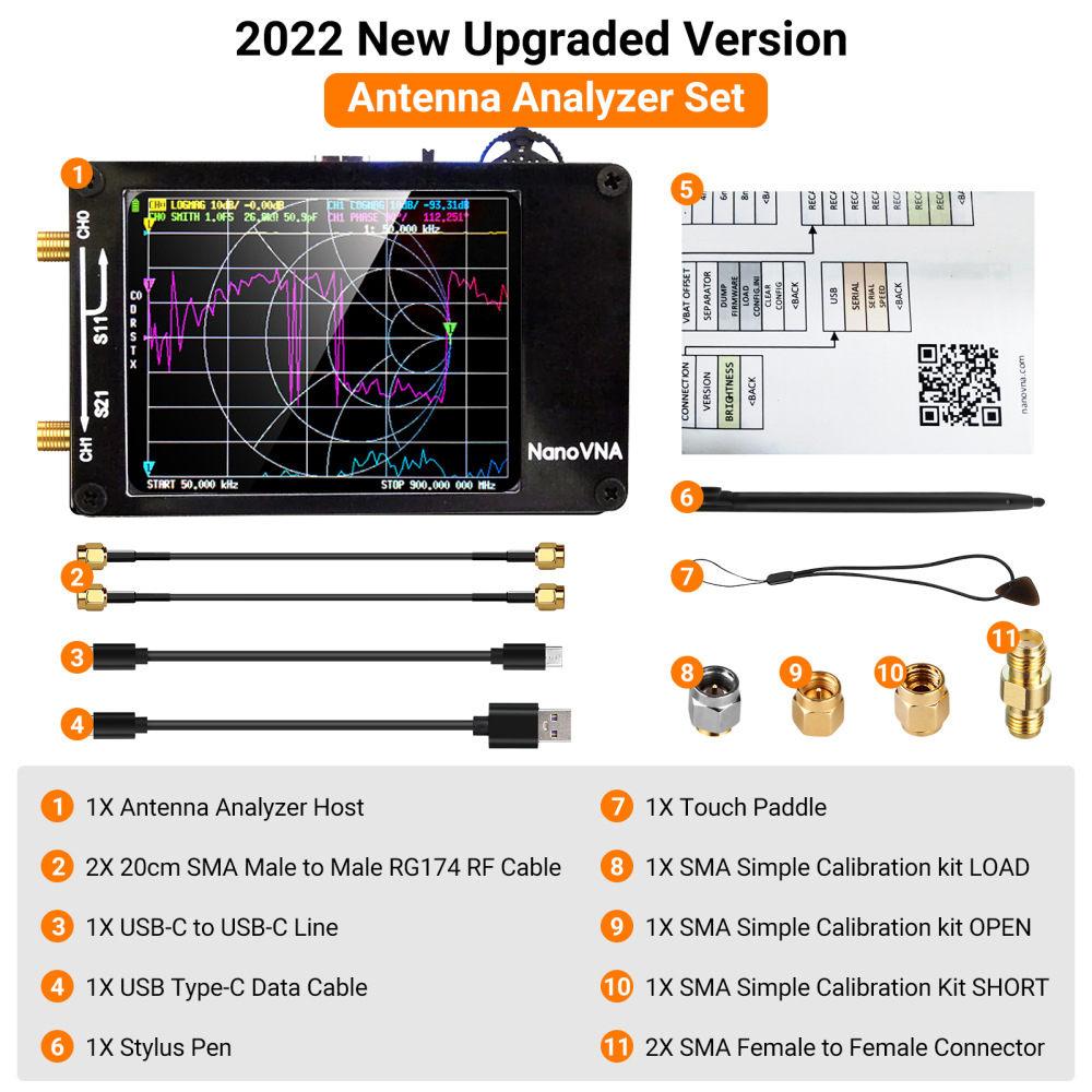 NanoVNA-PCB-Vector-Network-Antenna-Analyzer-50KHz-15GHz-MF-HF-VHF-UHF-with-SD-Card-Reader-Slot-1973022-8