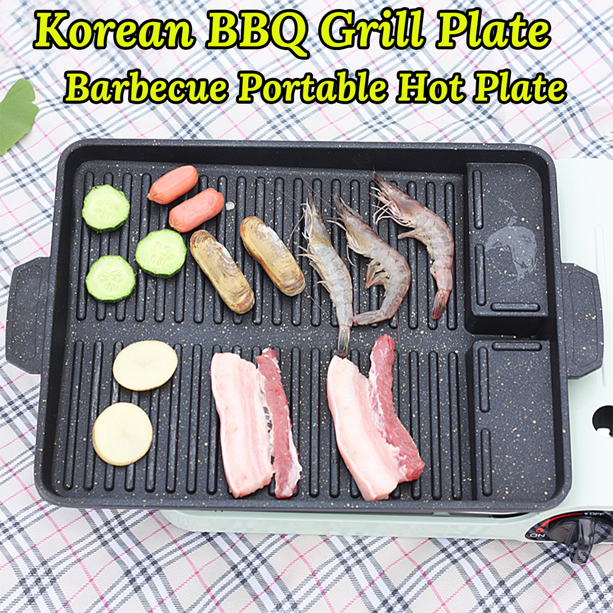 SEAROCK-F50434-BBQ-Grill-Tray-Cooking-Plate-Maifan-Stone-Coating-Outdoor-325264CM-1793008-2