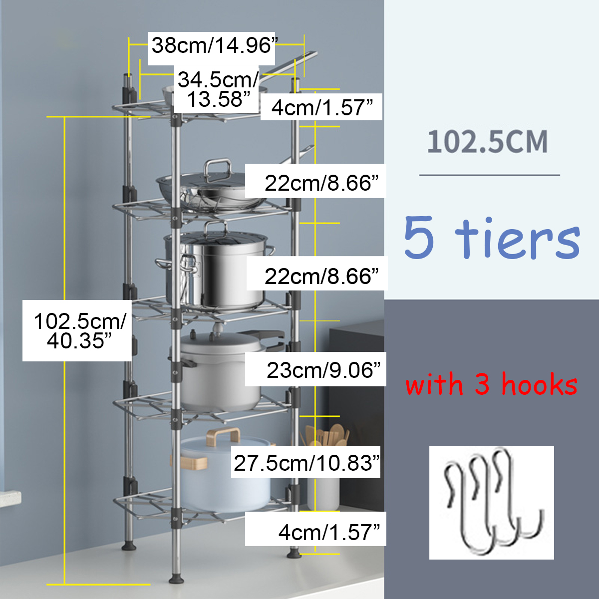 12345-Layers-Tier-Stainless-Steel-Kitchen-Storage-Shelf-Rack-Pan-Stand-Pot-Holder-Rack-Multi-Functio-1596210-2