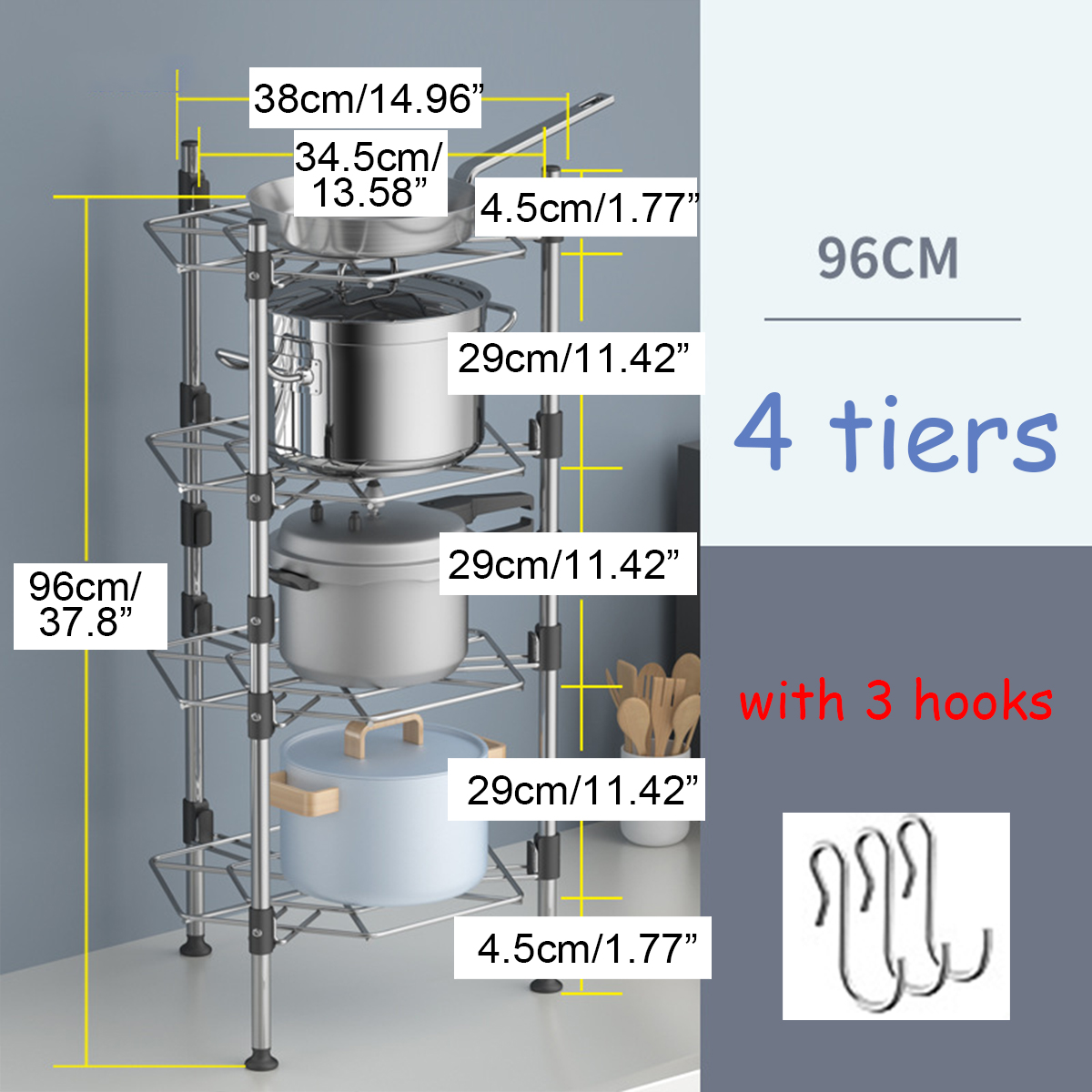 12345-Layers-Tier-Stainless-Steel-Kitchen-Storage-Shelf-Rack-Pan-Stand-Pot-Holder-Rack-Multi-Functio-1596210-3