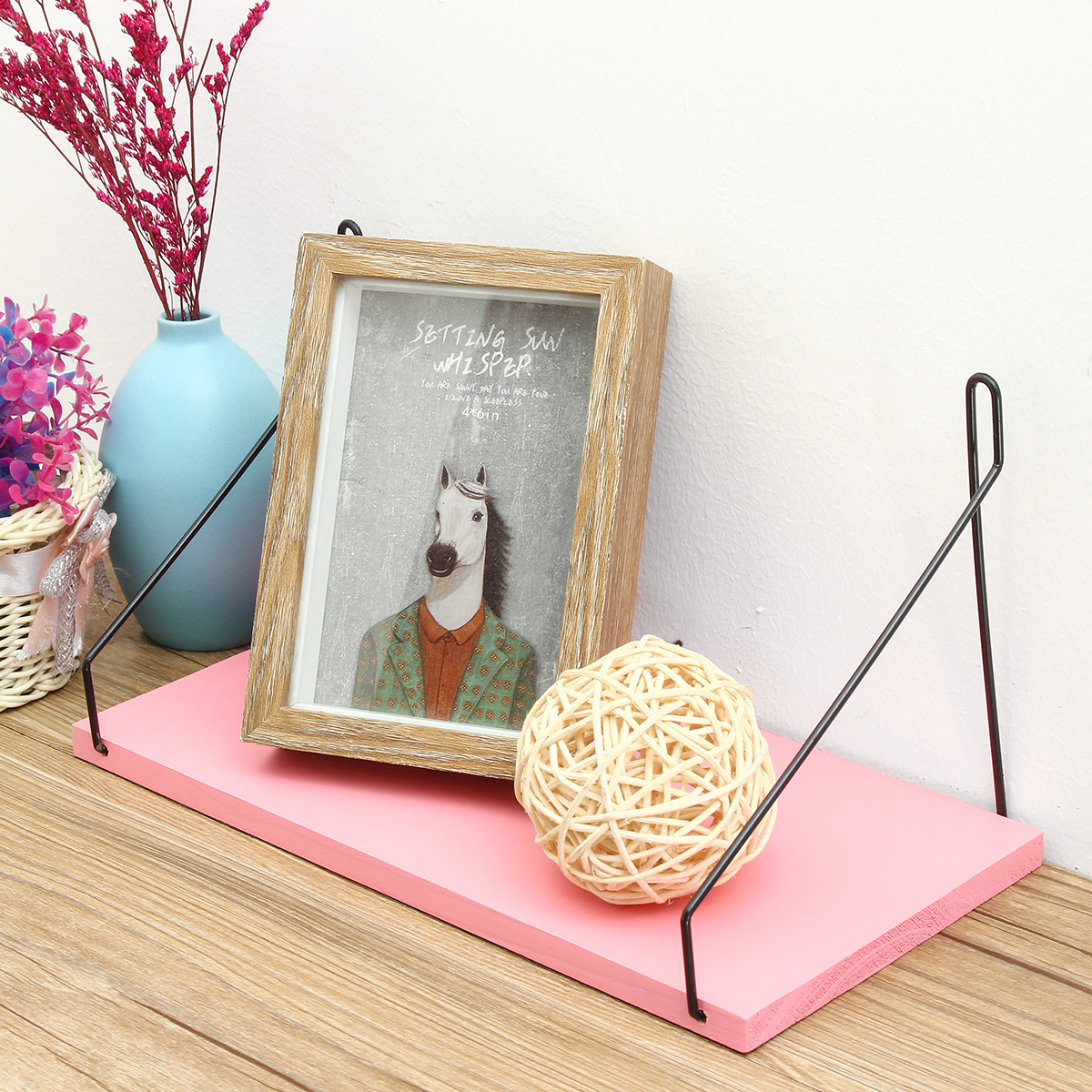 1PC-Length-30CM40CM50CM-Pink-Wall-Mounted-Industrial-Retro-Assemble-Wood-Shelf-Organization-For-Indo-1587220-6