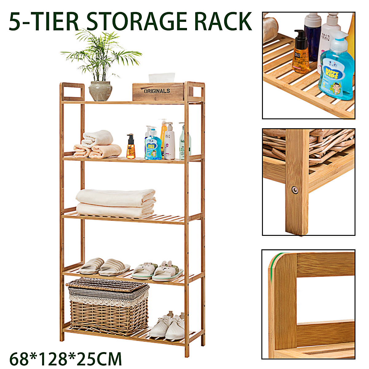 1PCS-Shelf-Multi-layer-Multifunctional-Floor-Storage-Rack-Dining-Room-Living-Room-Household-Finishin-1902473-13