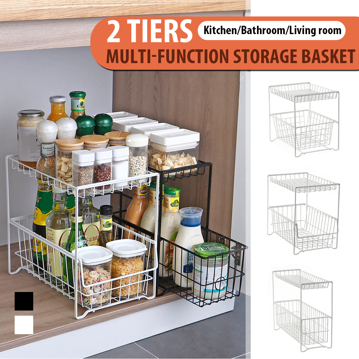 2-Tier-Kitchen-Cabinet-Organizer-Slides-Under-Holder-Storage-Rack-Shelf-Basket-1829255-1
