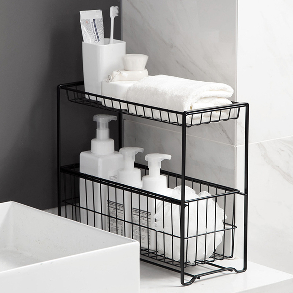 2-Tier-Kitchen-Cabinet-Organizer-Slides-Under-Holder-Storage-Rack-Shelf-Basket-1829255-8