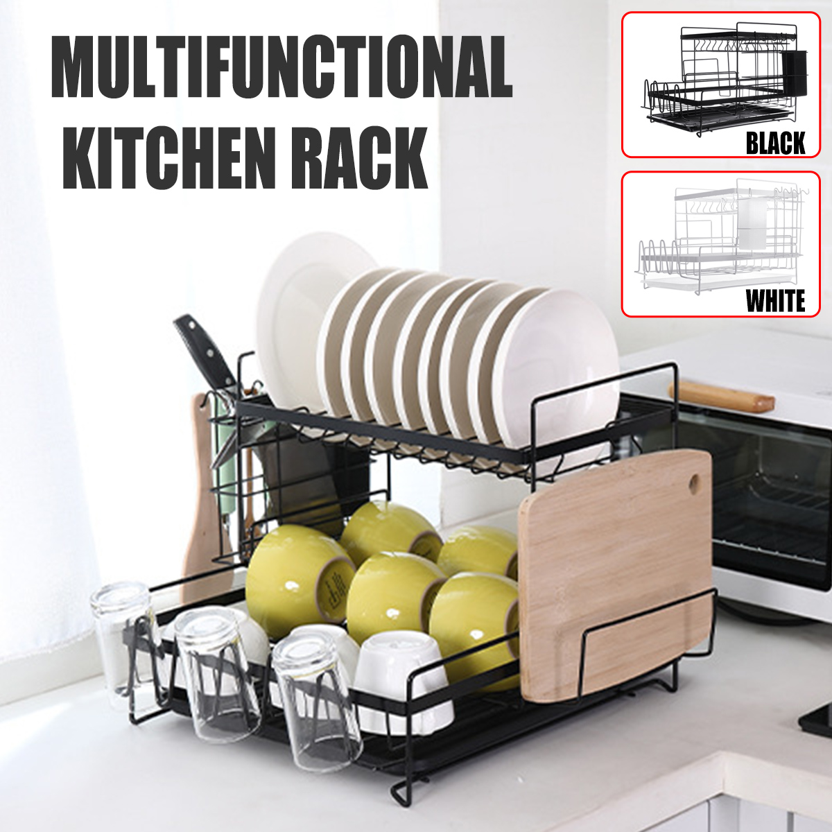2-Tier-Multifunctional-Kitchen-Drying-Dish-Rack-over-Sink-Drainer-Shelf-1748091-1