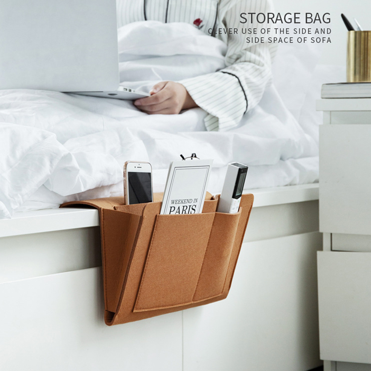 32x20x10cm-Felt-Bedside-Sofa-Storage-Bag-Remote-Book-Phone-Hanging-Parts-Storage-Box-1590370-3