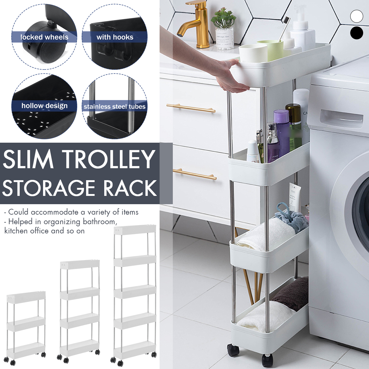 345-Layers-Storage-Rack-Shelf-Organizer-Slim-Space-Saving-Wheels-Kitchen-1863464-2