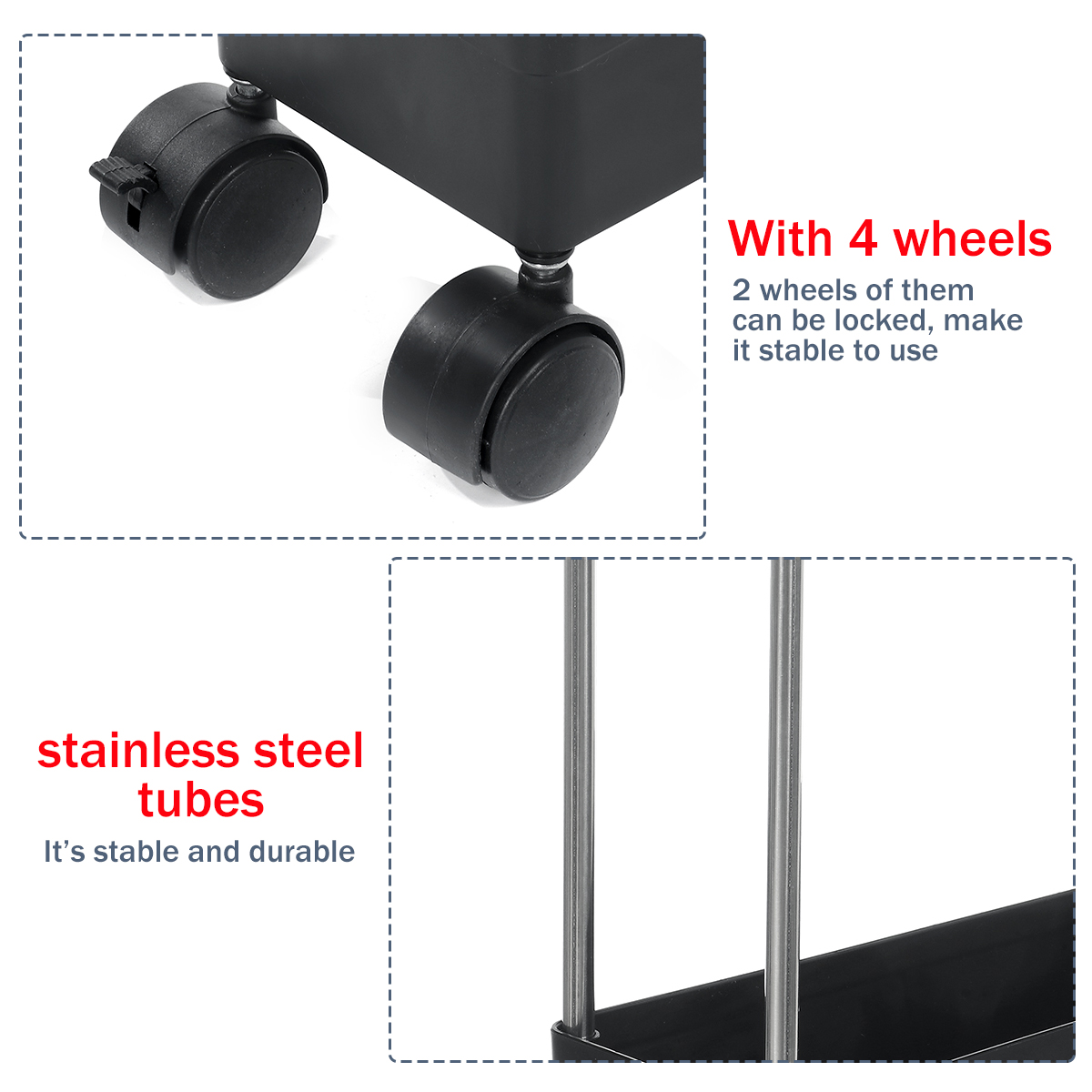 345-Layers-Storage-Rack-Shelf-Organizer-Slim-Space-Saving-Wheels-Kitchen-1863464-9