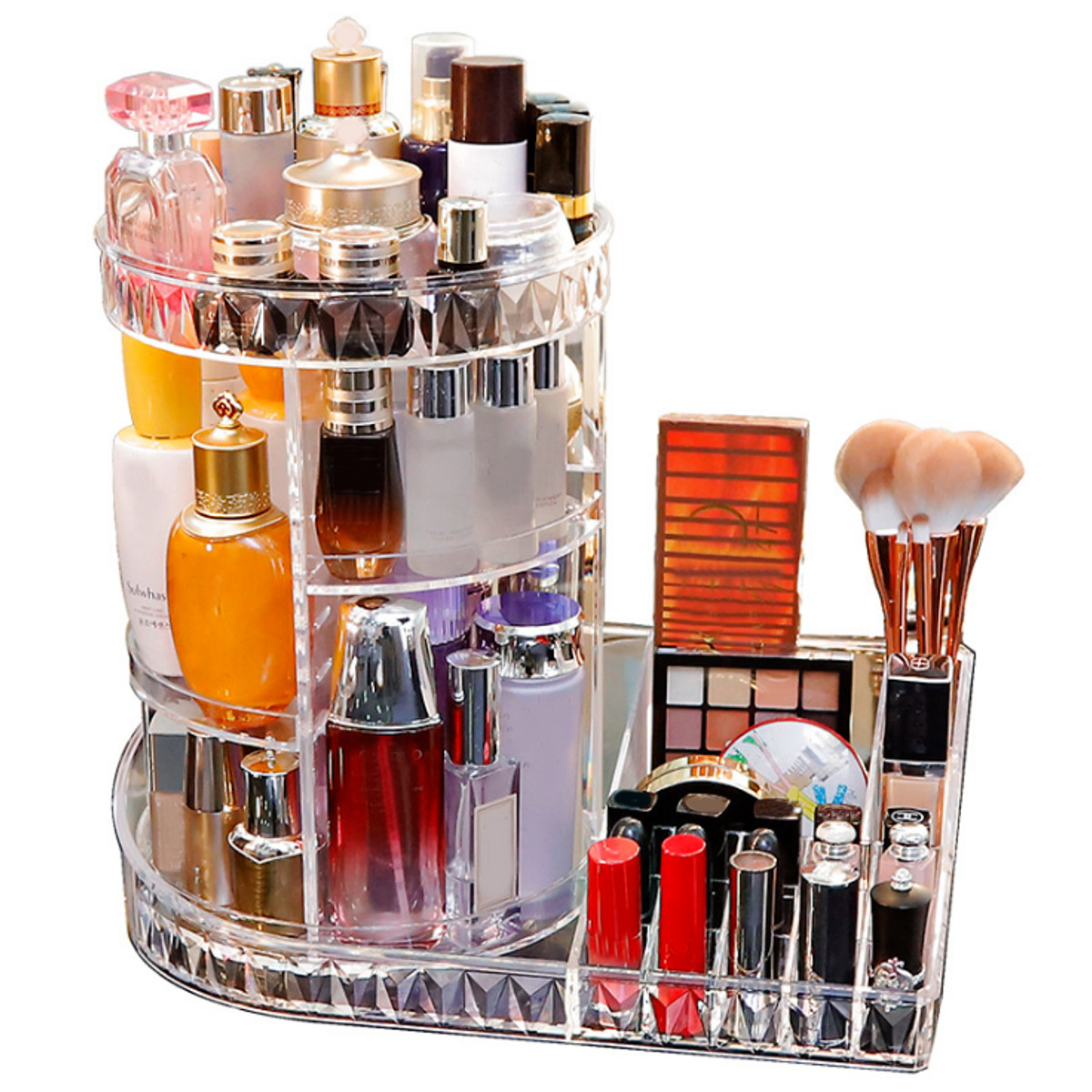 360-Degree-Rotation-Transparent-Tabletop-Acrylic-Cosmetic-Rotating-Makeup-Organizer-Spinning-Rack-La-1587282-3