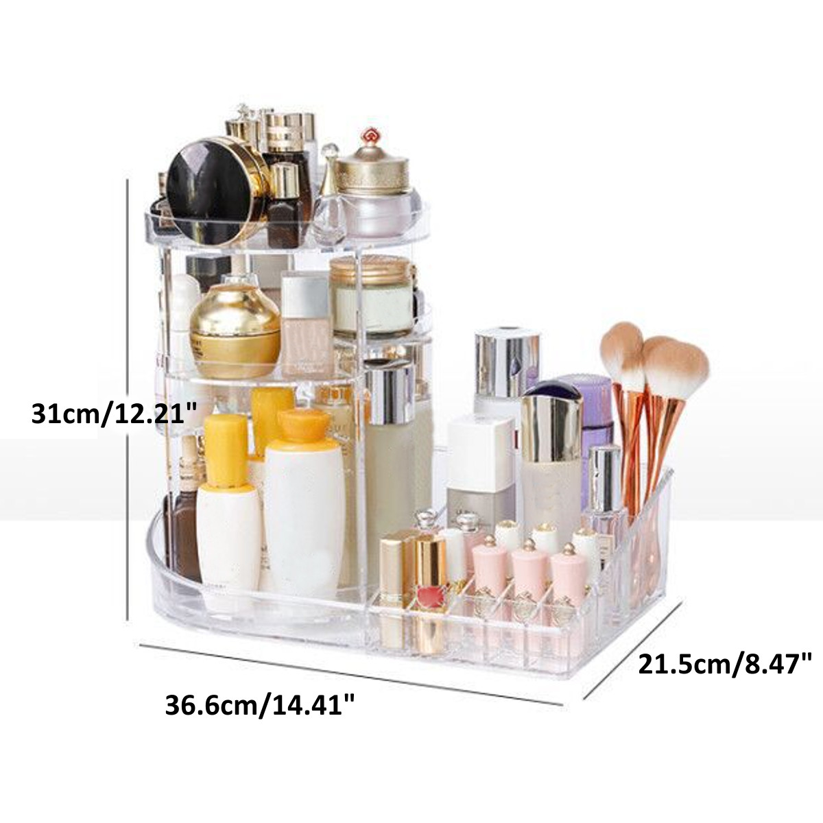 360-Degree-Rotation-Transparent-Tabletop-Acrylic-Cosmetic-Rotating-Makeup-Organizer-Spinning-Rack-La-1587282-10