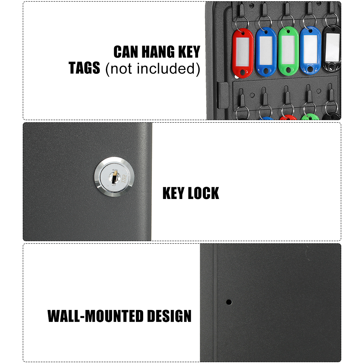 36Pcs-Key-Cabinet-Storage-Tool-Box-Lockable-Security-Metal-Iron-Hook-Box-Wall-Mounted-Case-1654811-3