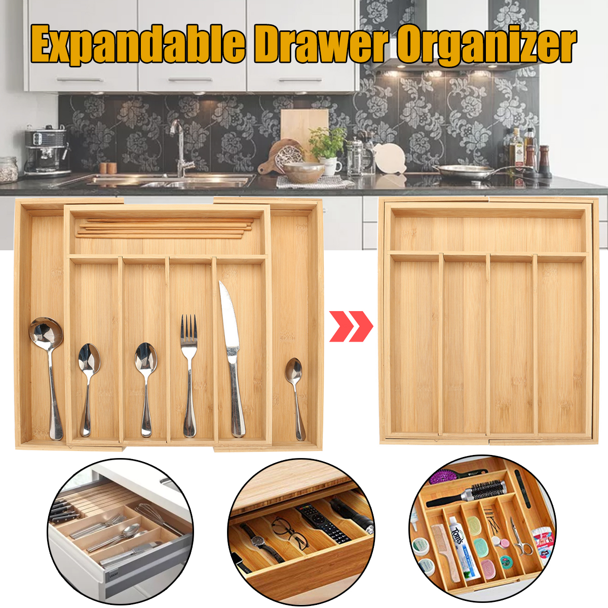 7-Cells-Wooden-Cutlery-Drawer-Draw-Organiser-Bamboo-Expandable-Tray-1753783-1
