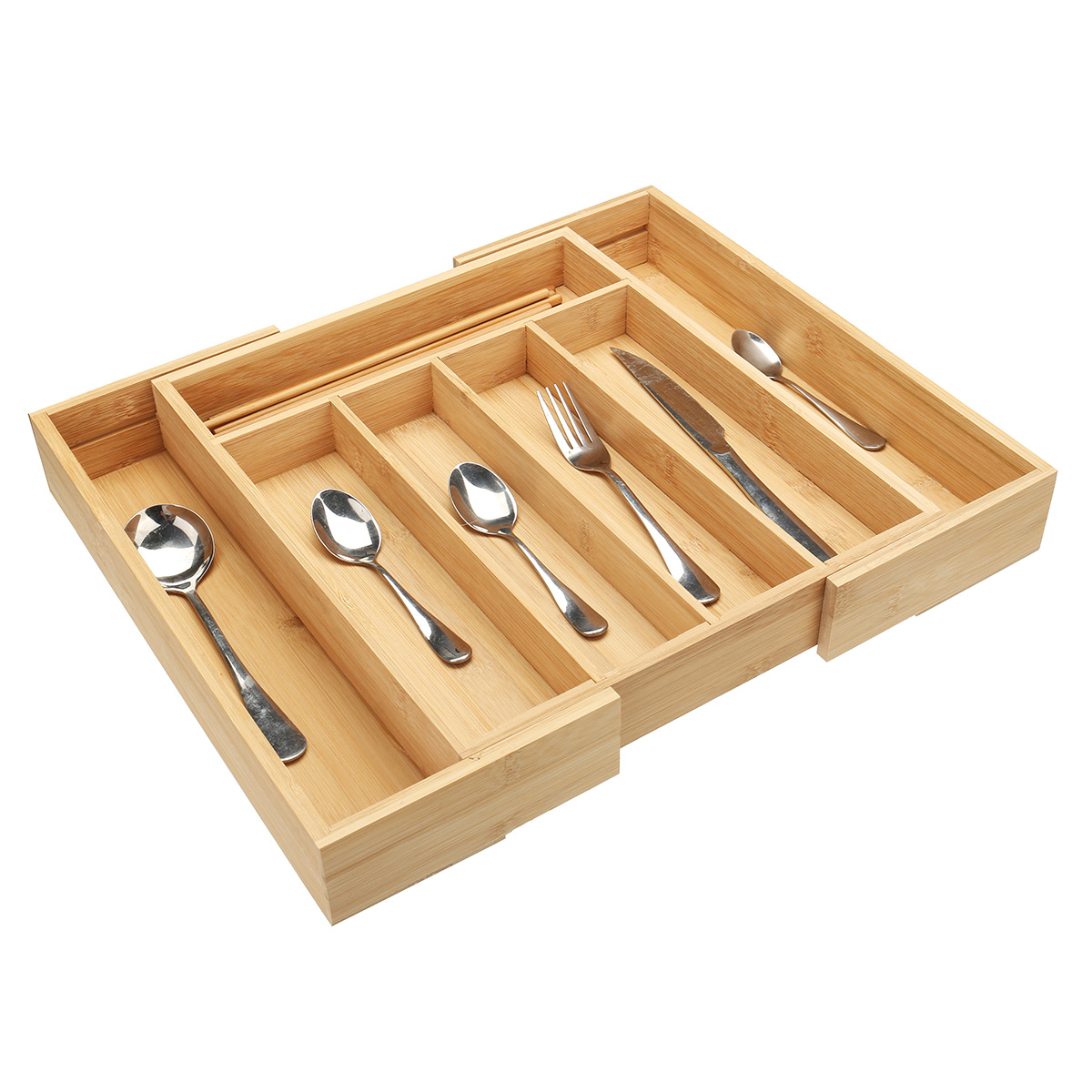 7-Cells-Wooden-Cutlery-Drawer-Draw-Organiser-Bamboo-Expandable-Tray-1753783-4