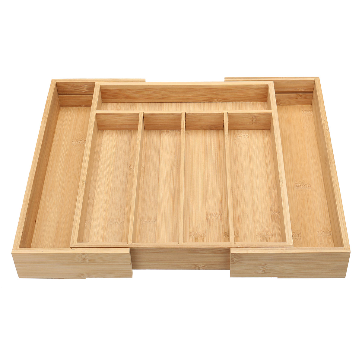 7-Cells-Wooden-Cutlery-Drawer-Draw-Organiser-Bamboo-Expandable-Tray-1753783-5