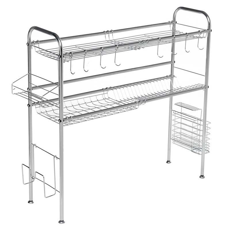 95x82x255cm-3-Tiers-Over-The-Sink-Dish-Drying-Rack-Shelf-Stainless-Kitchen-Cutlery-Holder-1697246-4
