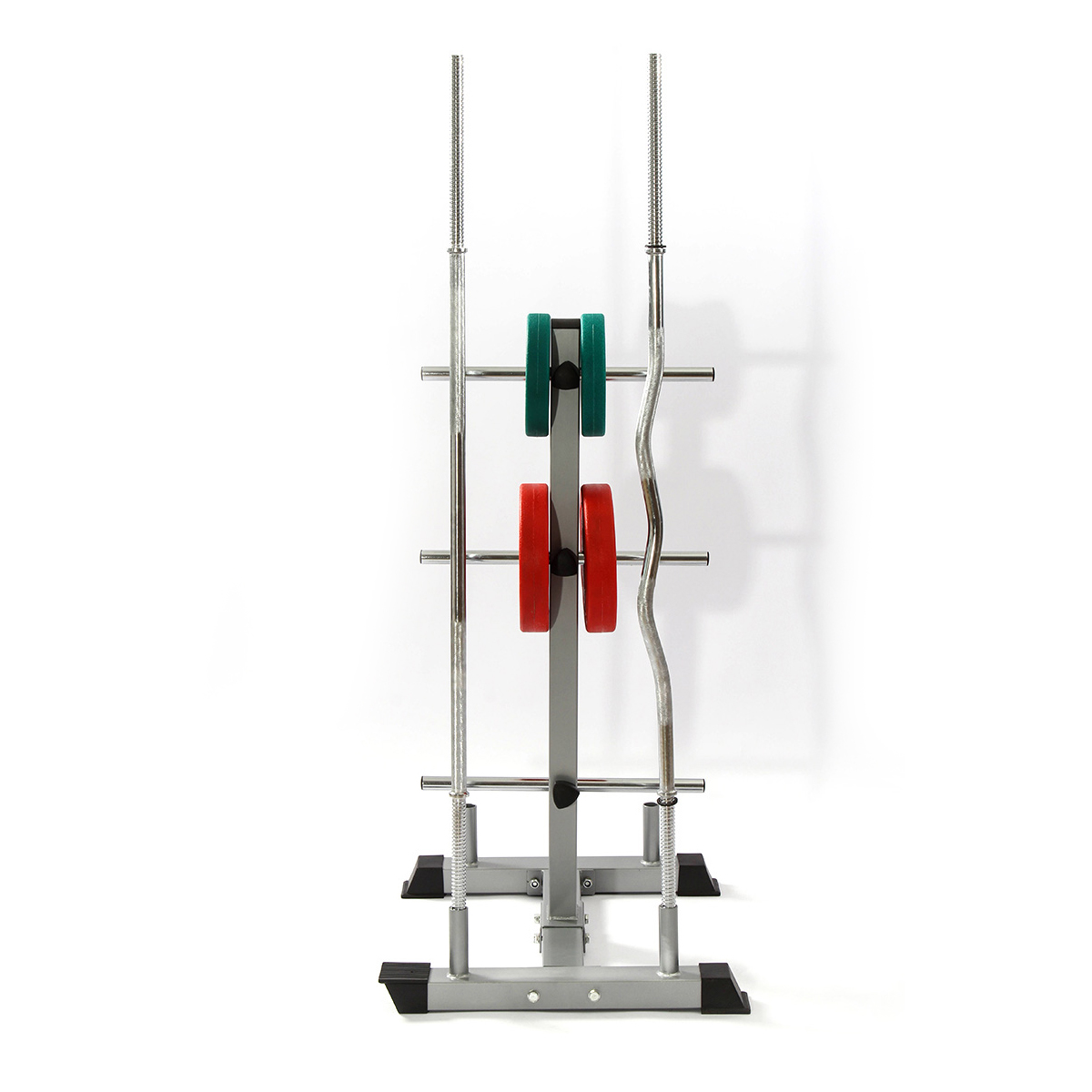 Bumper-Weight-Plate-Storage-Tree-Rack-Olympic-Barbell-Bar-Stand-Holder-Organizer-1766049-8