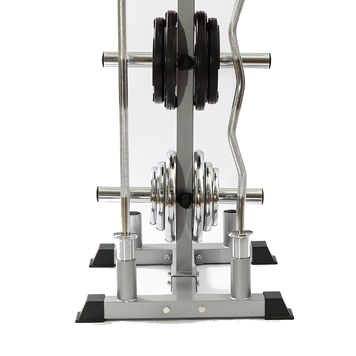 Bumper-Weight-Plate-Storage-Tree-Rack-Olympic-Barbell-Bar-Stand-Holder-Organizer-1766049-9