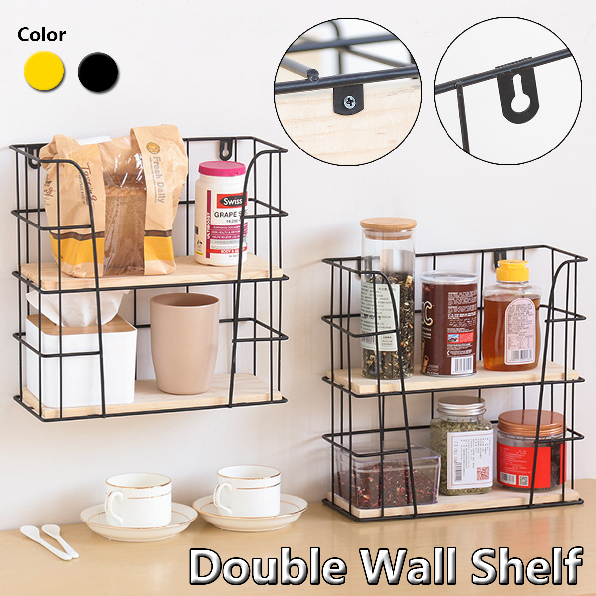 Hand-made-Iron-Wall-Vintage-Industrial-Style-Simple-Furniture-Double-Wall-Shelf-1721588-1