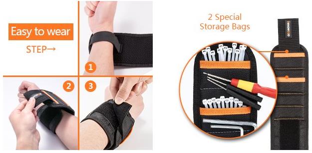 Hilda-Magnetic-Wristband-with-15pcs-Magnets-Wrist-Band-for-Holding-Tools-Wrist-Bands-Tool-1286465-1
