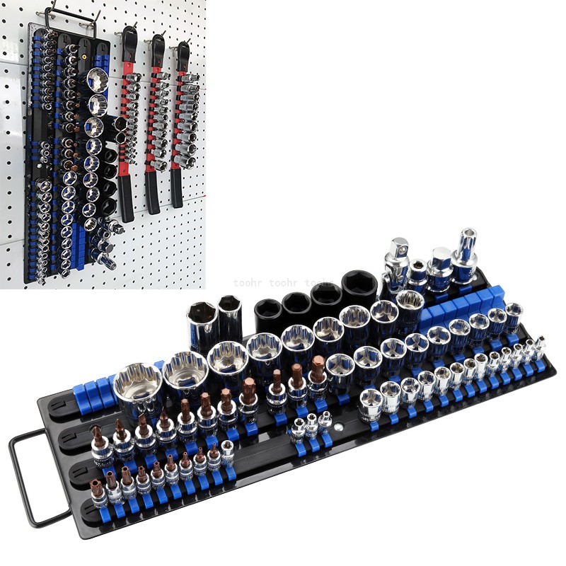 Industrial-Socket-Wrench-Storage-Rack-iron-Rail-Rack-Holder-Drive-Tool-Organizer-Sliding-14inch-38in-1737159-1