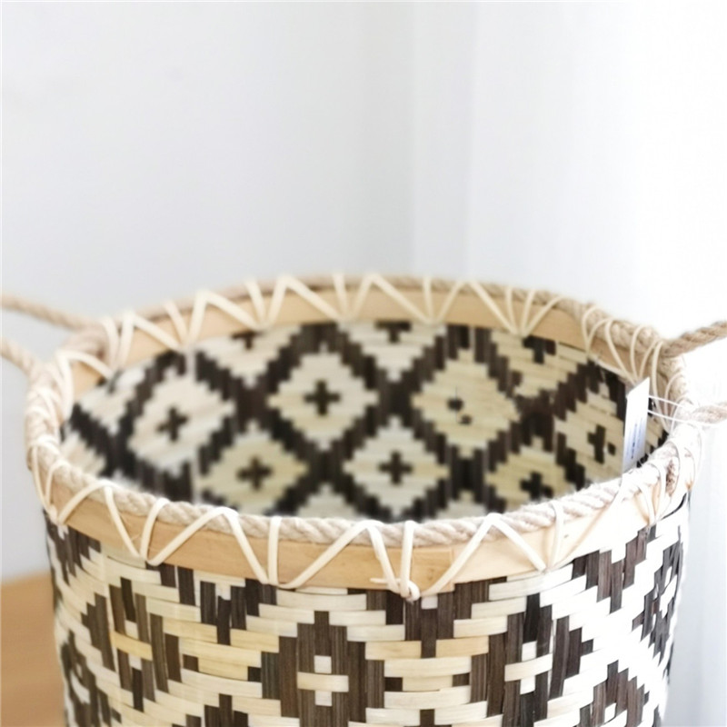 Large-Capacity-Storage-Baskets-Woven-Bamboo-Storage-Bucket-Handle-Flower-Pot-Vase-Toy-Holder-Househo-1804396-6