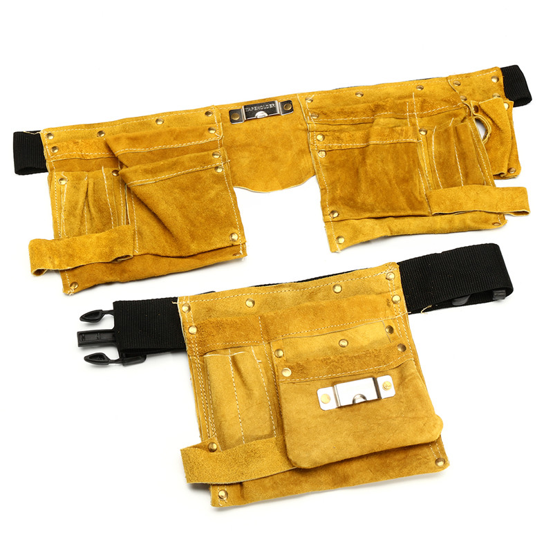 Leather-Electrician-Tool-Waist-Bag-814-Pockets-Carpenter-Electrician-Tool-Pouch-1279204-3