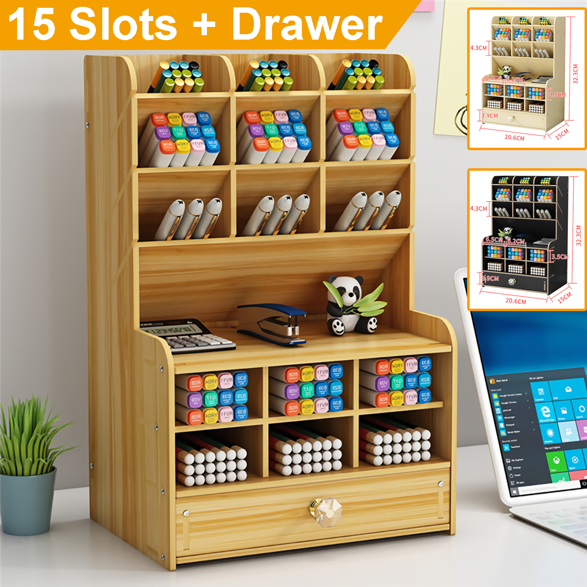 Pen-Holder-Wooden-Pencil-Storage-Holder-Study-Home-Office-Case-Rack-Drawer-1829251-1