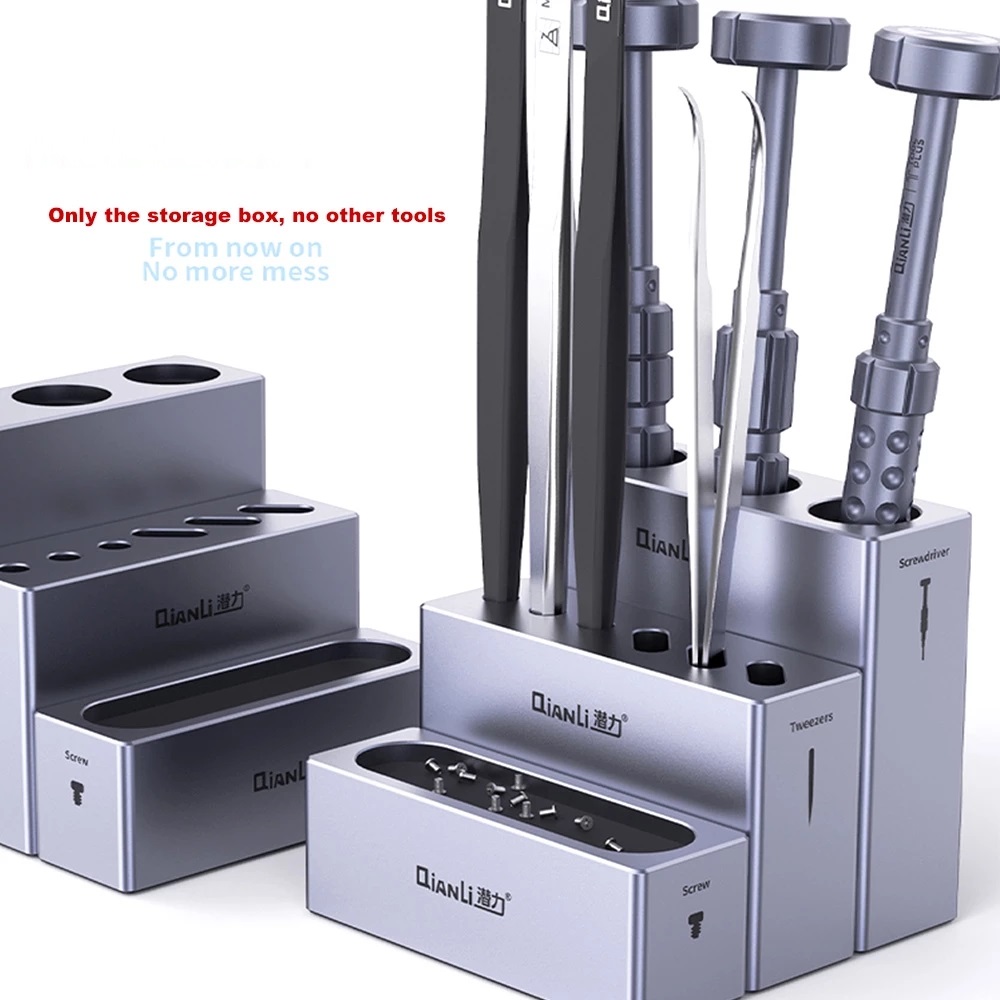 QIANLI-iCube-Aluminium-Alloy-Storage-Box-Screwdrivers-Tweezers-Screw-Magnetic-Storage-Rack-Multi-fun-1791328-1