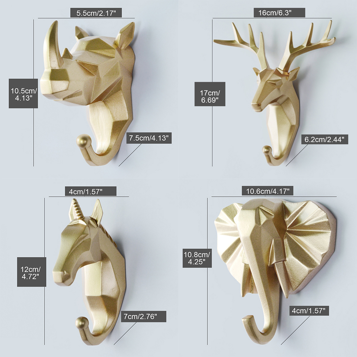 Simple-3D-Coat-Hook-Holder-Creative-Animals-Head-Hanger-Wall-Mounted-Craft-1602227-3